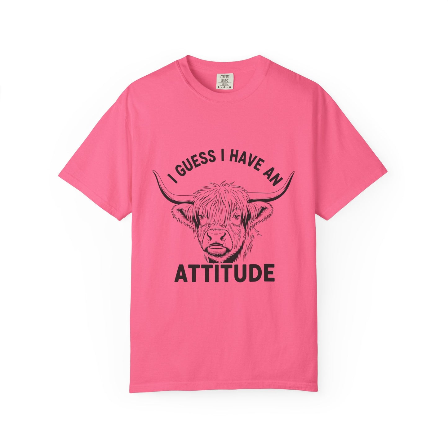 Attitude Cow T-Shirt | Funny Graphic Tee, Unisex Casual Wear, Gift for Animal Lovers, Farmhouse Style, Everyday Comfort
