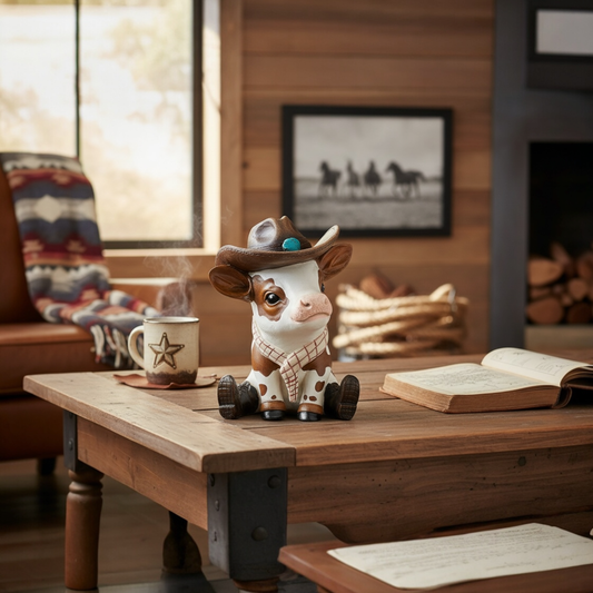 COWBOY COW -WESTERN DECOR