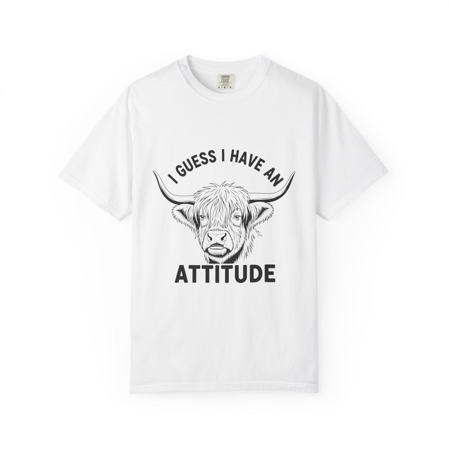 Attitude Cow T-Shirt | Funny Graphic Tee, Unisex Casual Wear, Gift for Animal Lovers, Farmhouse Style, Everyday Comfort