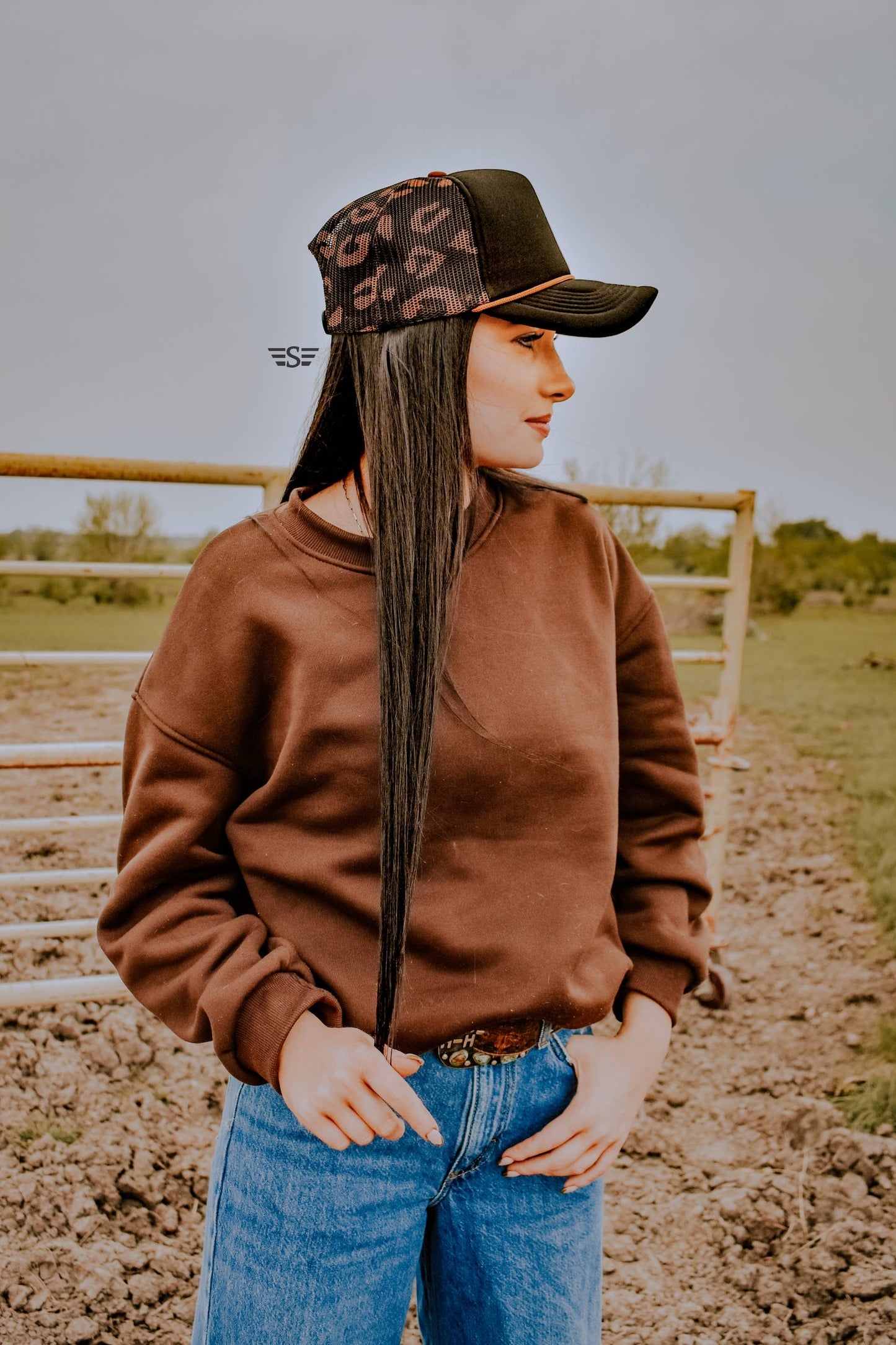 Leopard Printed Mesh Back Cap
