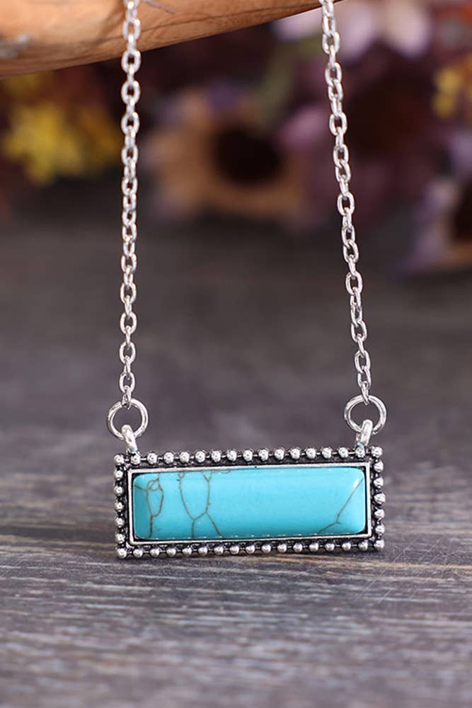 Turquoise Bar Necklace