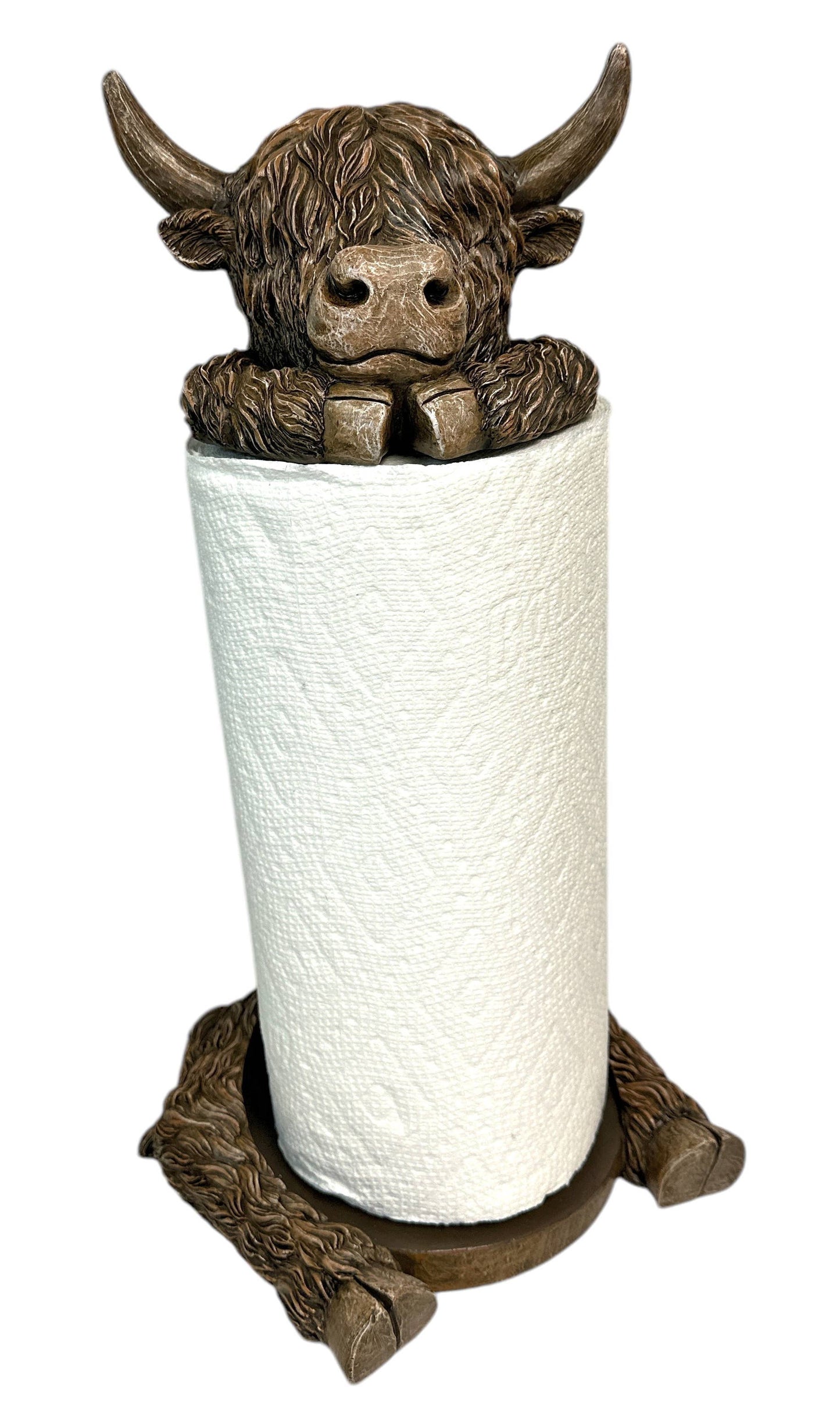 Highland Cow Paper Towel Holder