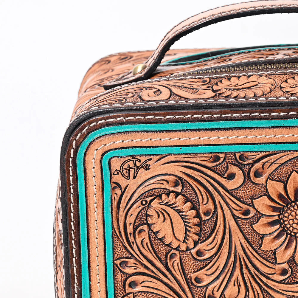 Jewelry Case Genuine Western Leather Women Bag