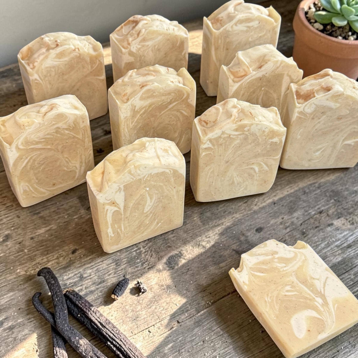 Madagascar Vanilla Bean Buttercream-Tallow- Goat Milk Soap: