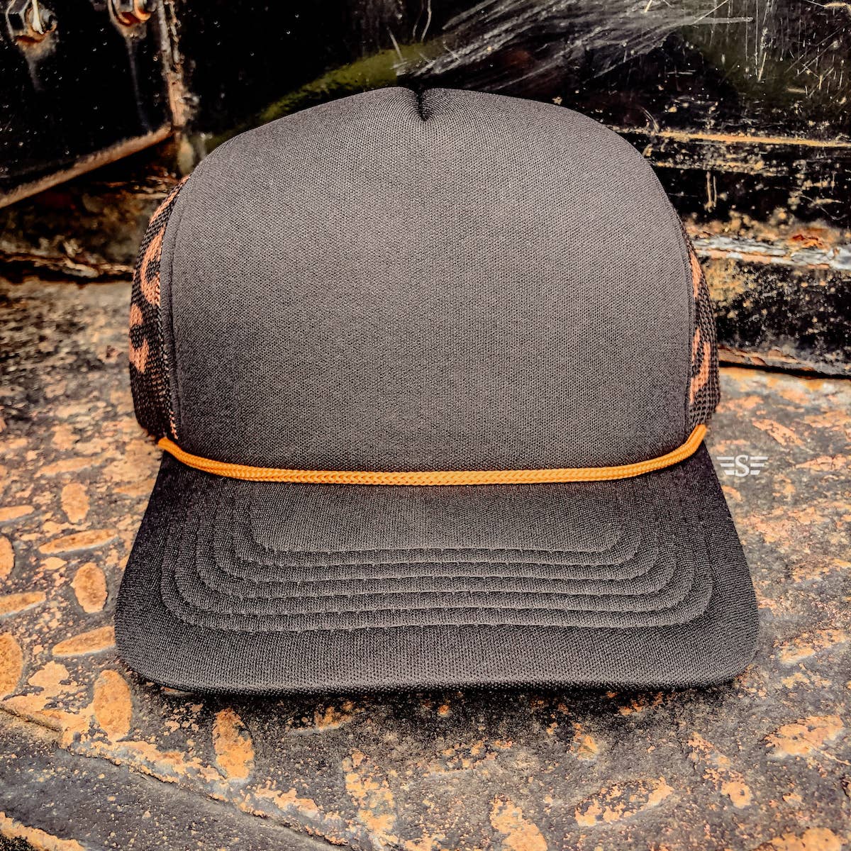 Leopard Printed Mesh Back Cap