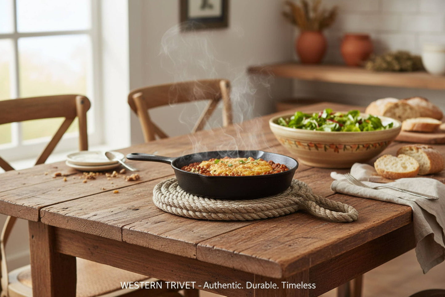 SAGEBRUSH RANGE COILED ROPE TRIVET