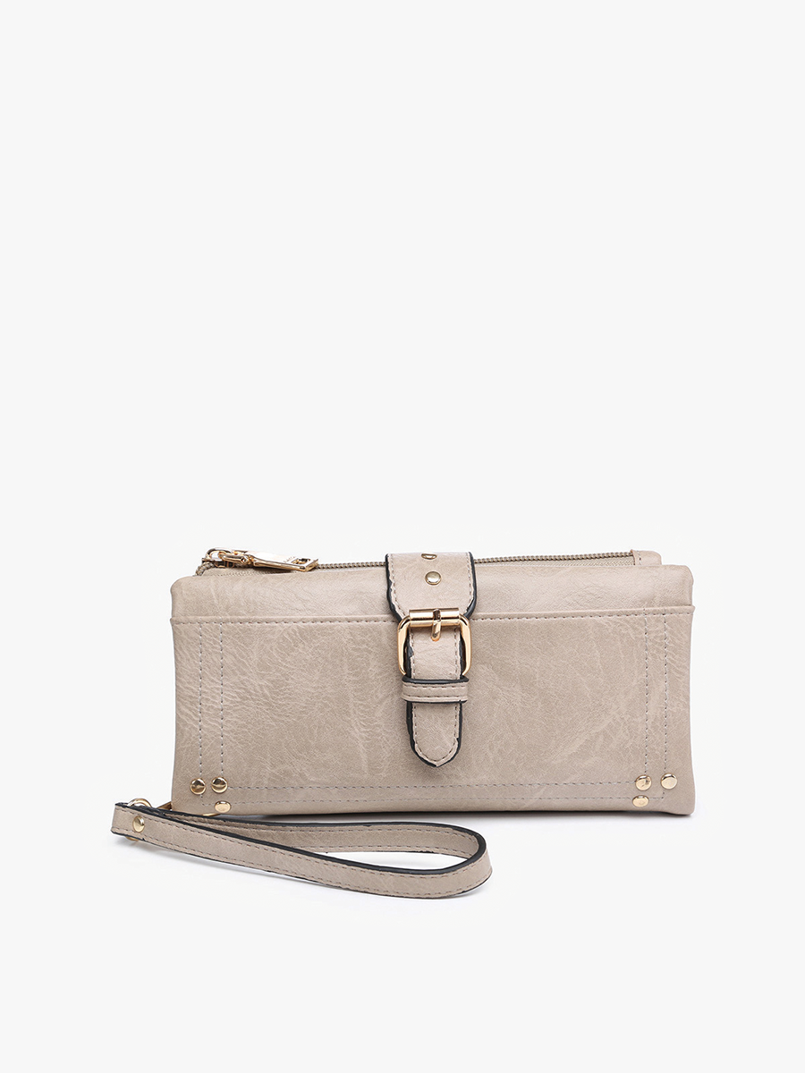 WL2230 Cadence Buckle Wallet/Clutch w/ Zip Top