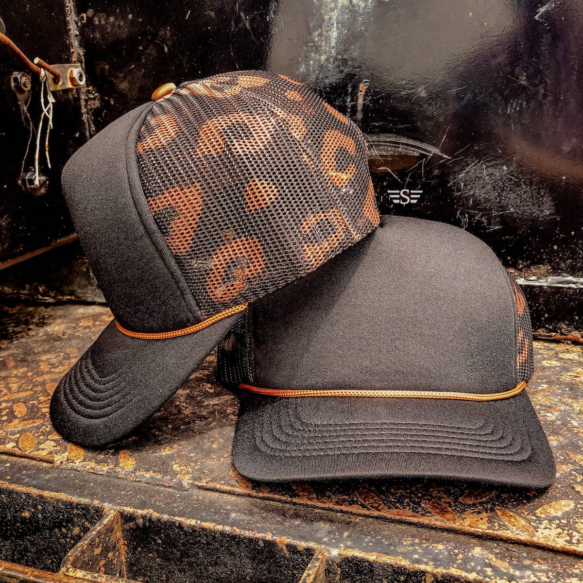 Leopard Printed Mesh Back Cap