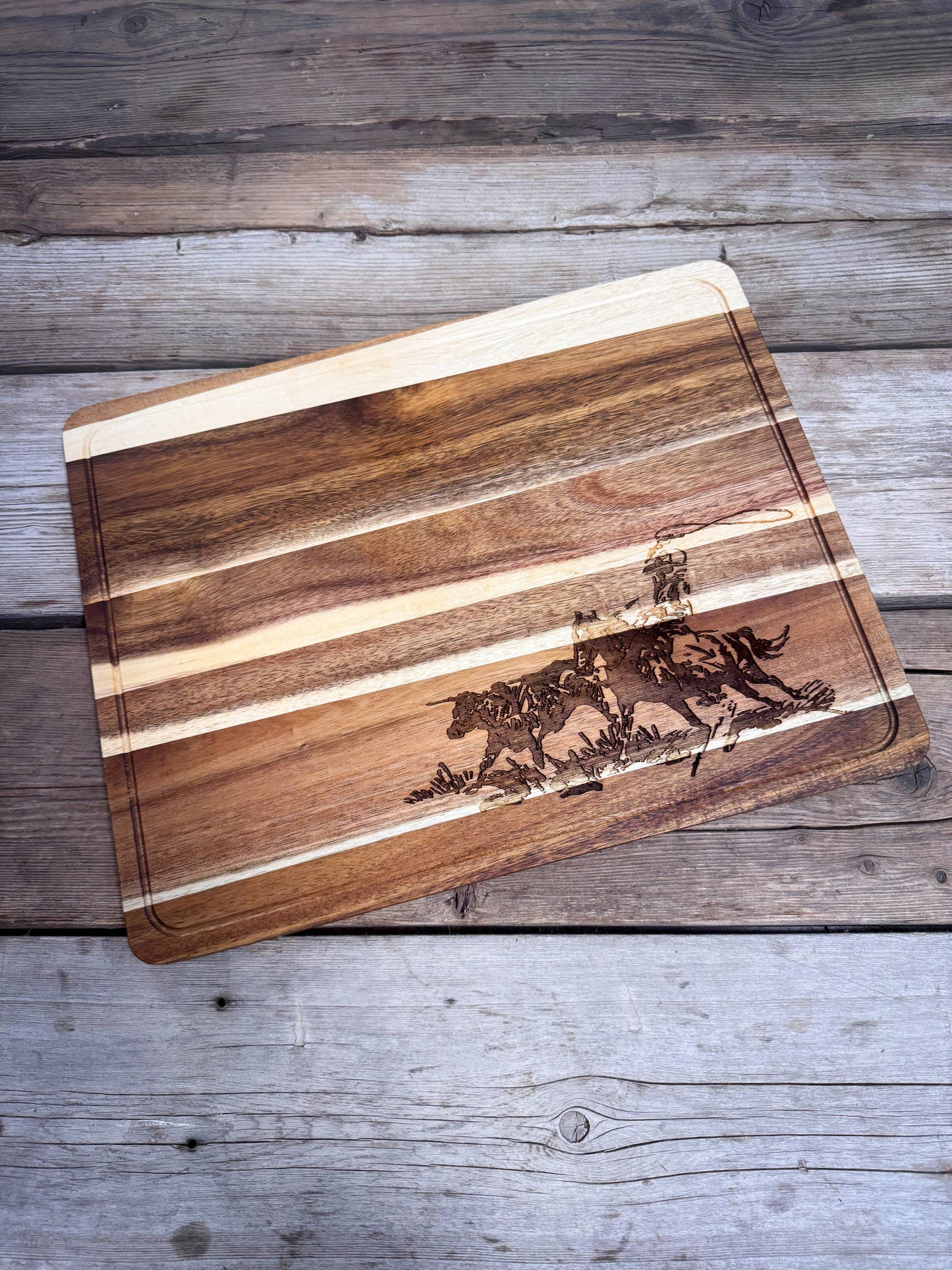 Large Cutting Board - Cowboy Roping