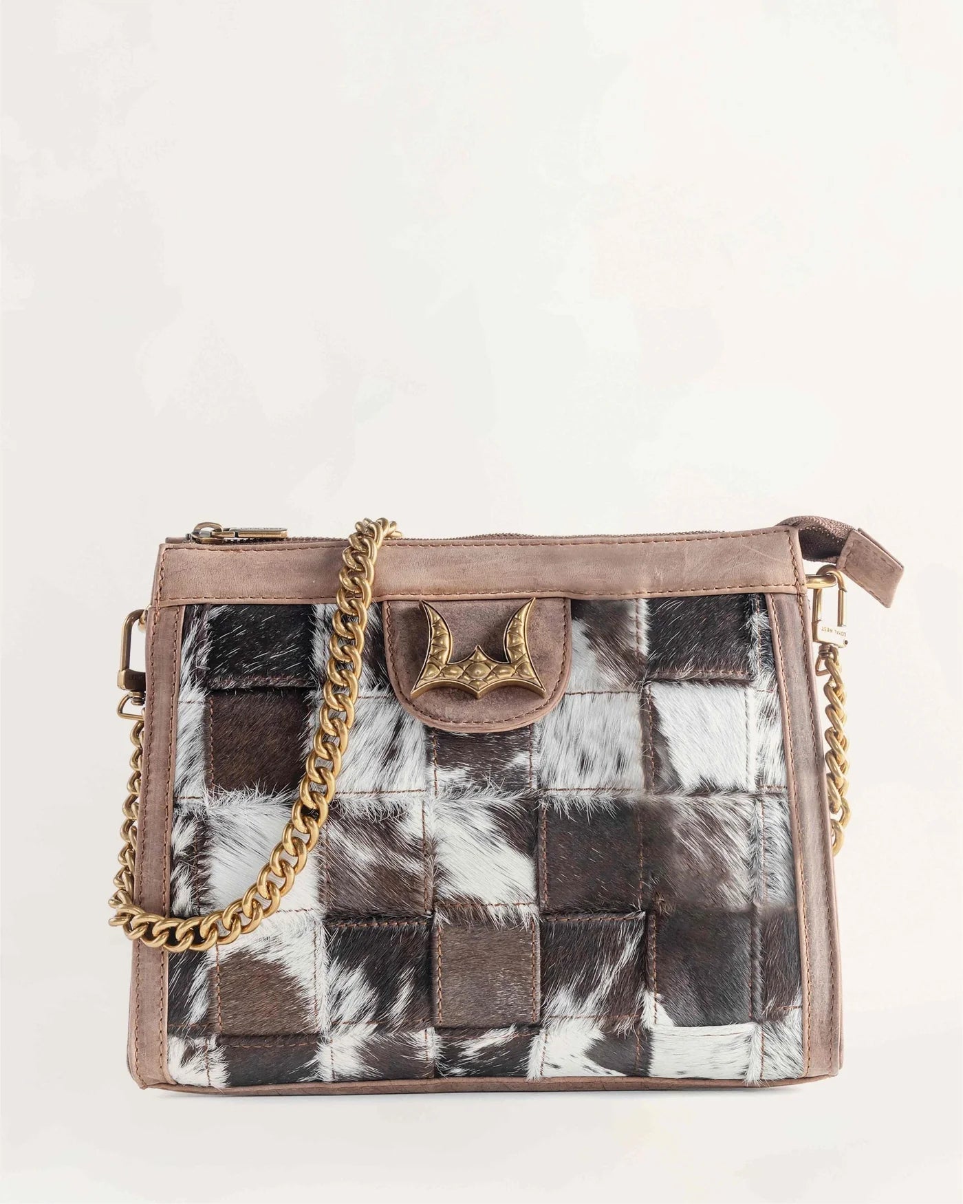 Loyal West Scrappy Medium Chainbag - In Cowhide And Calfskin