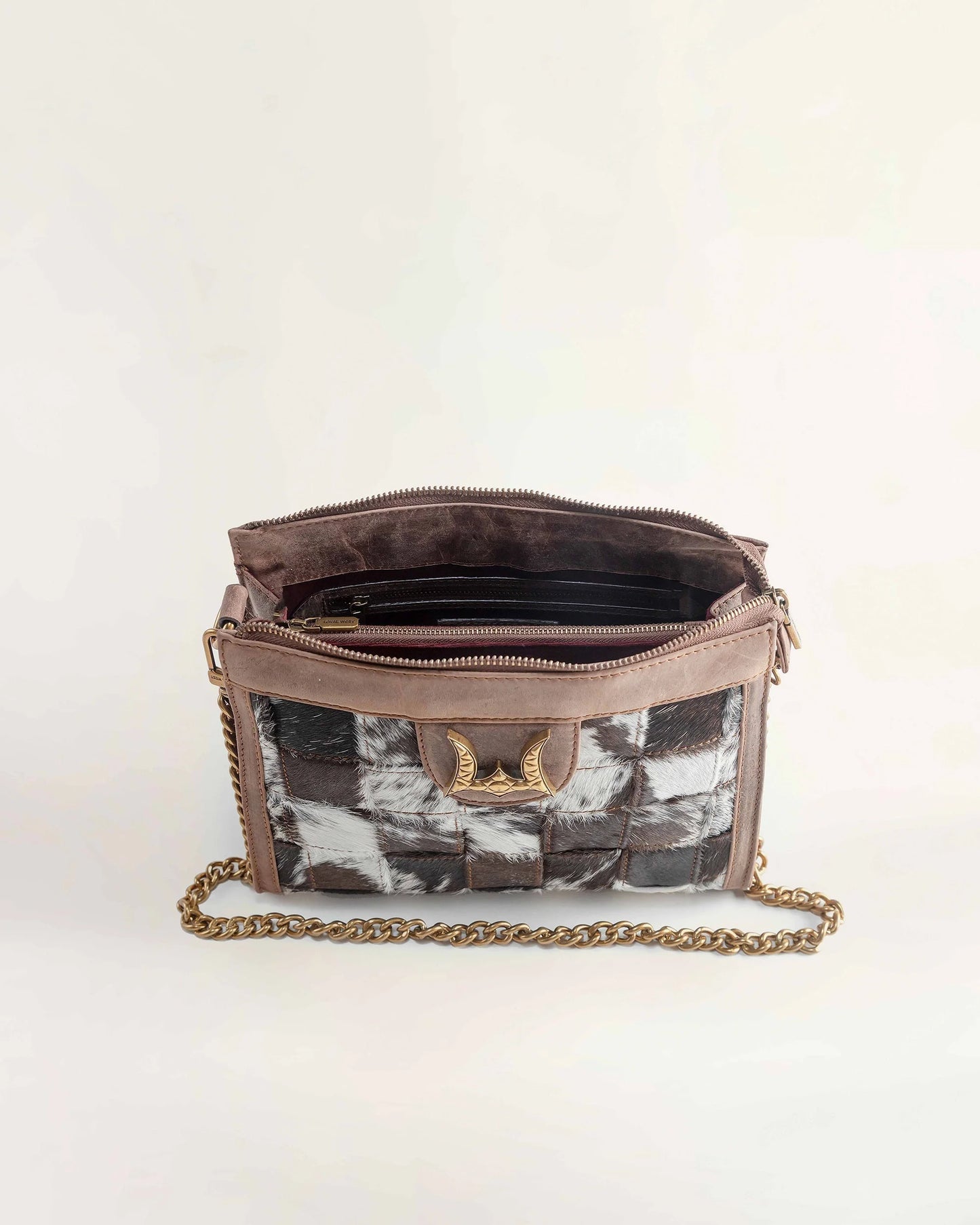 Loyal West Scrappy Medium Chainbag - In Cowhide And Calfskin