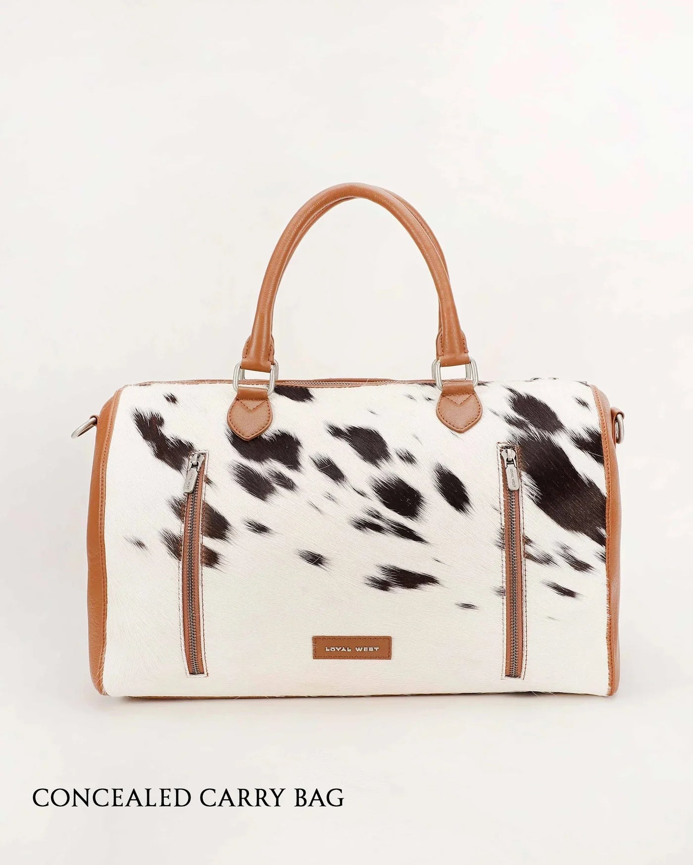 Loyal West Silver Standard Medium Duffle Bag - In Cowhide And Calfskin