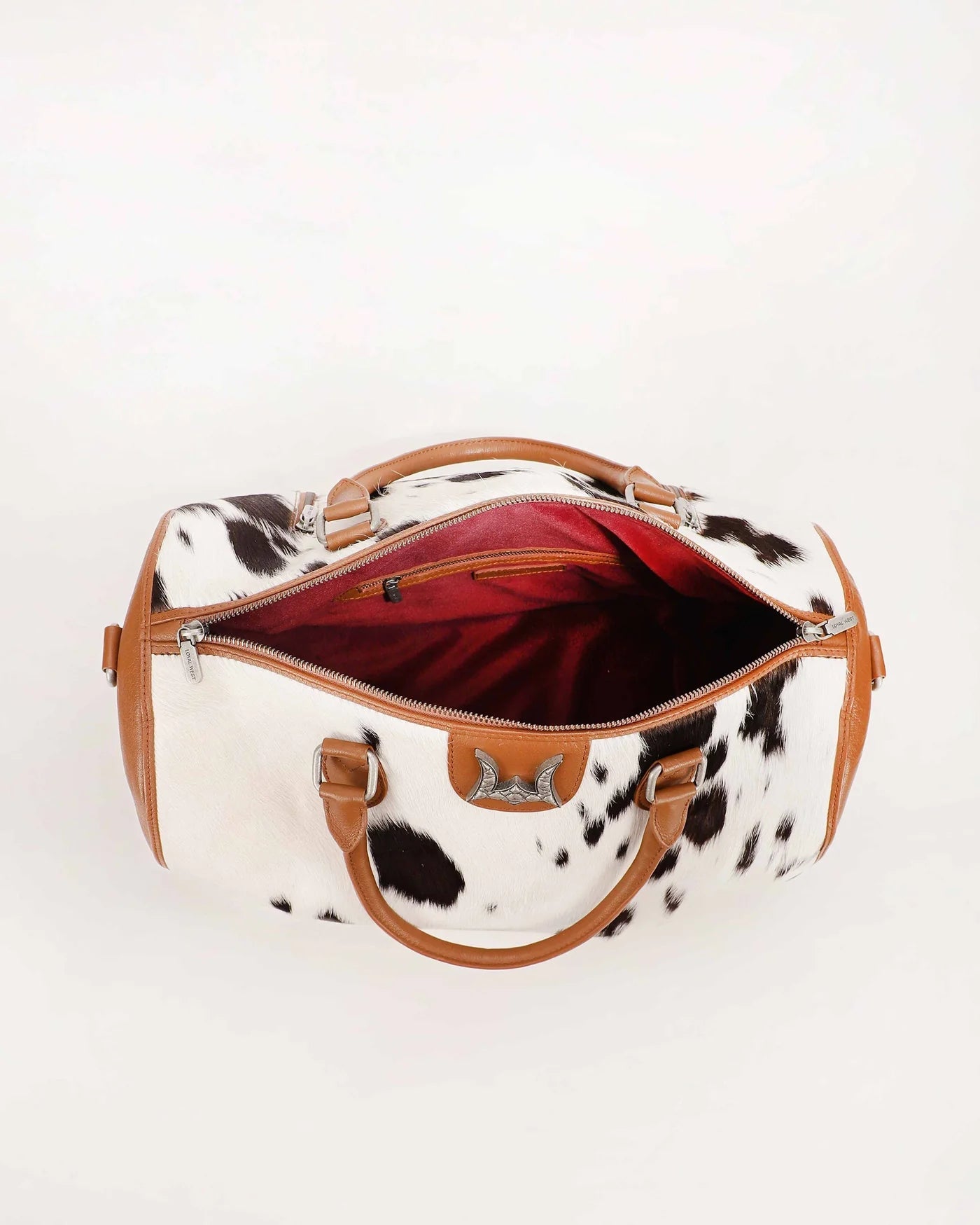 Loyal West Silver Standard Medium Duffle Bag - In Cowhide And Calfskin