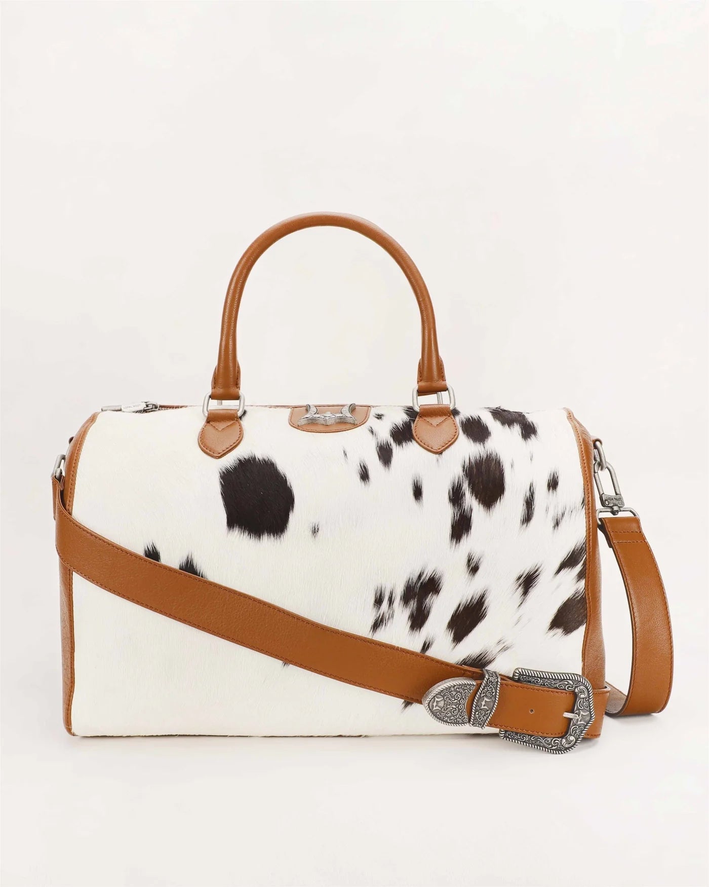 Loyal West Silver Standard Medium Duffle Bag - In Cowhide And Calfskin