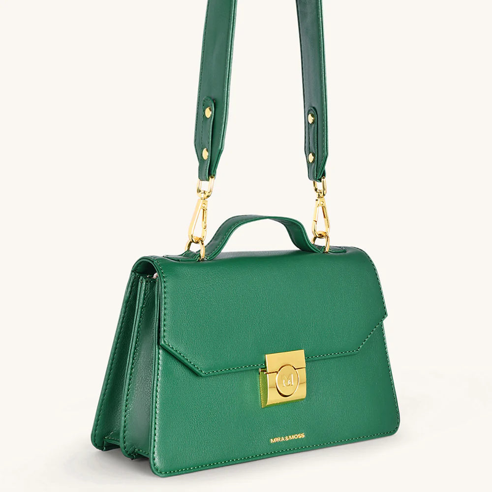 Mira & Moss Novelle Shoulder Bagn - Malachite Green - MALACHITE GREEN