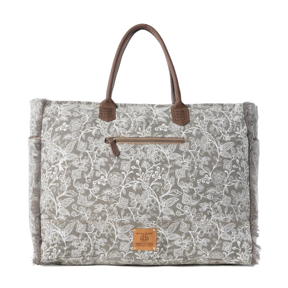 Wildstar Pony Western Weekender Bag for Women in white with hairon detail