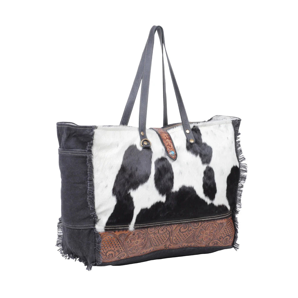 Weekender Comely Hand-Tooled Bag