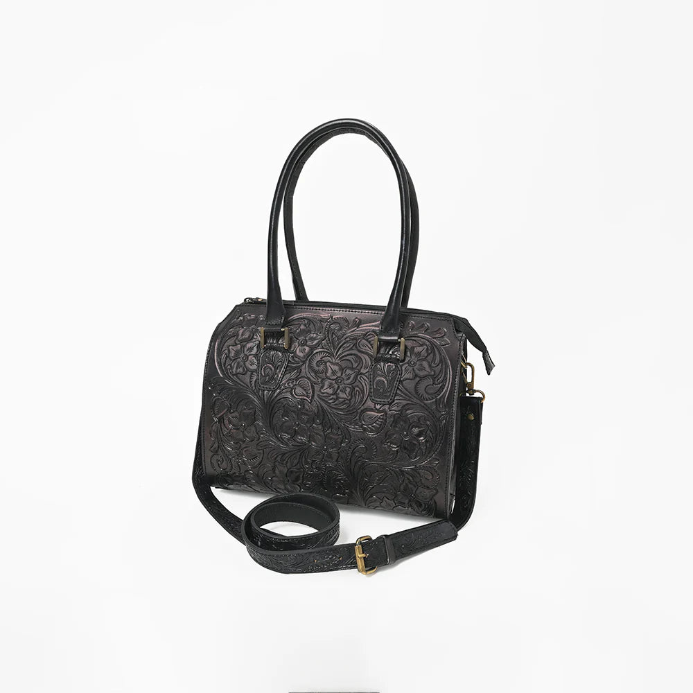 American Darling Western Duffel Bag Handcrafted from Hand-Tooled Genuine Leather