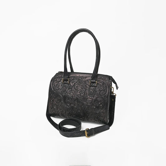 American Darling Western Duffel Bag Handcrafted from Hand-Tooled Genuine Leather