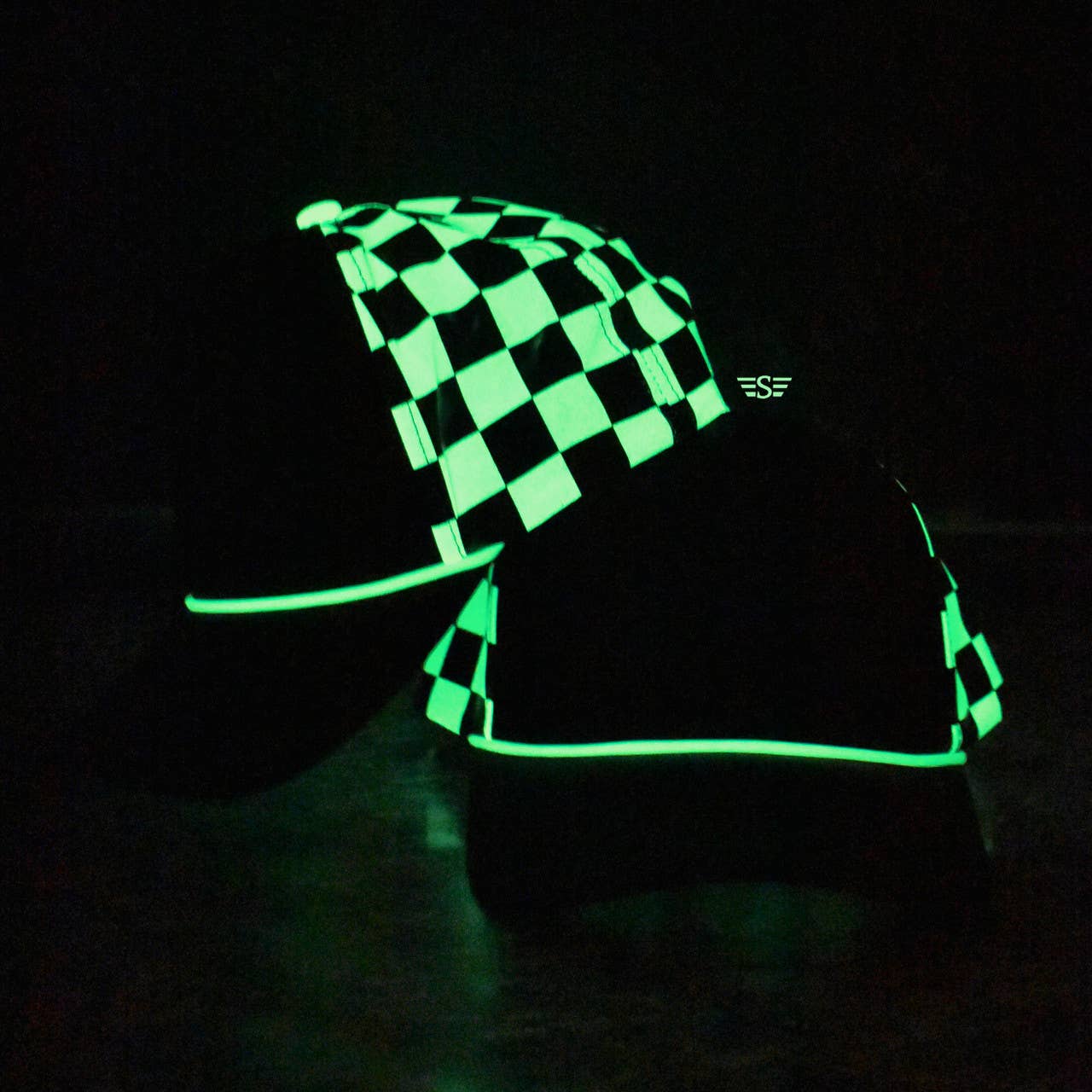 LIMITED EDITION Luminescent Checkered Back Trucker Hat