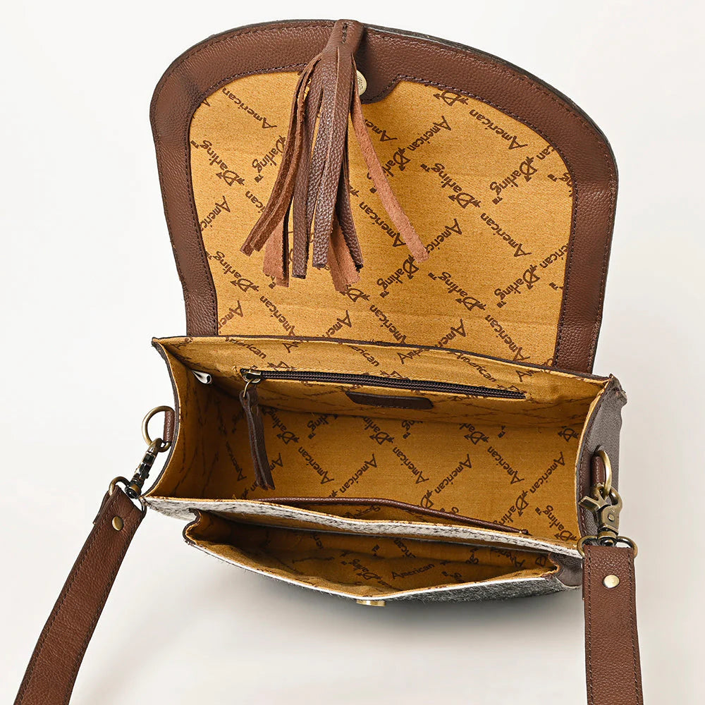 Crossbody Belt Buckle Strap Genuine Western Leather Women Bag