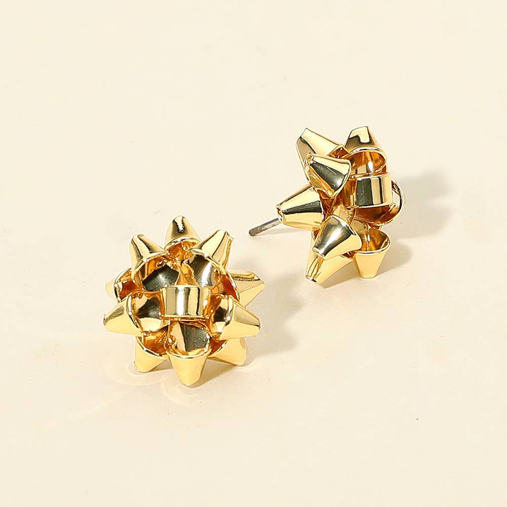 Holiday Bow Stud Earrings