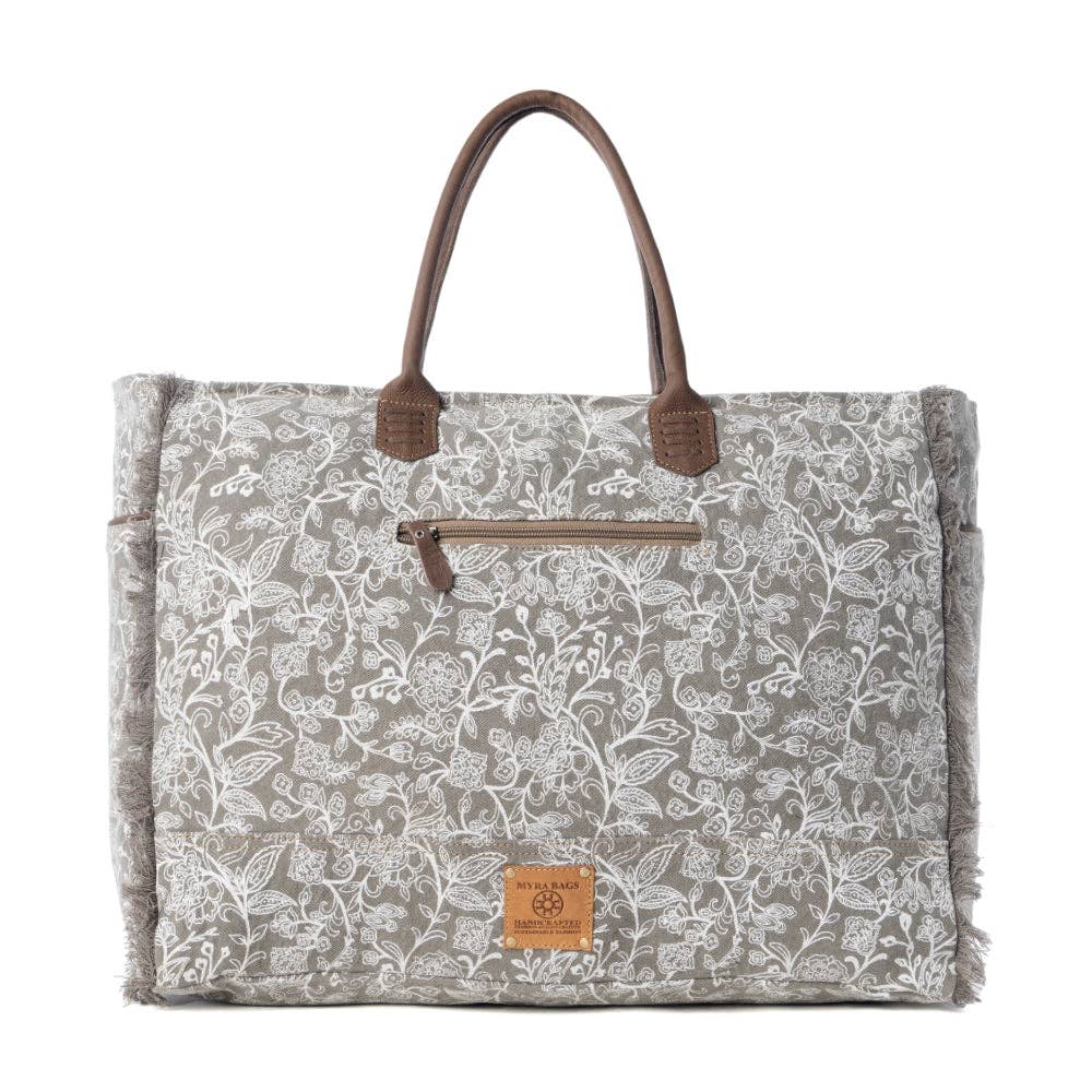 Wildstar Pony Western Weekender Bag for Women in white with hairon detail