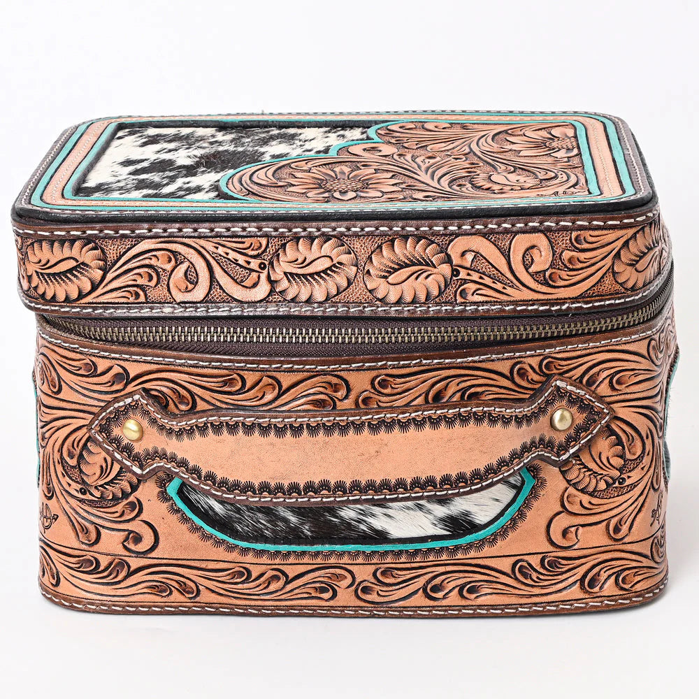 Jewelry Case Genuine Western Leather Women Bag