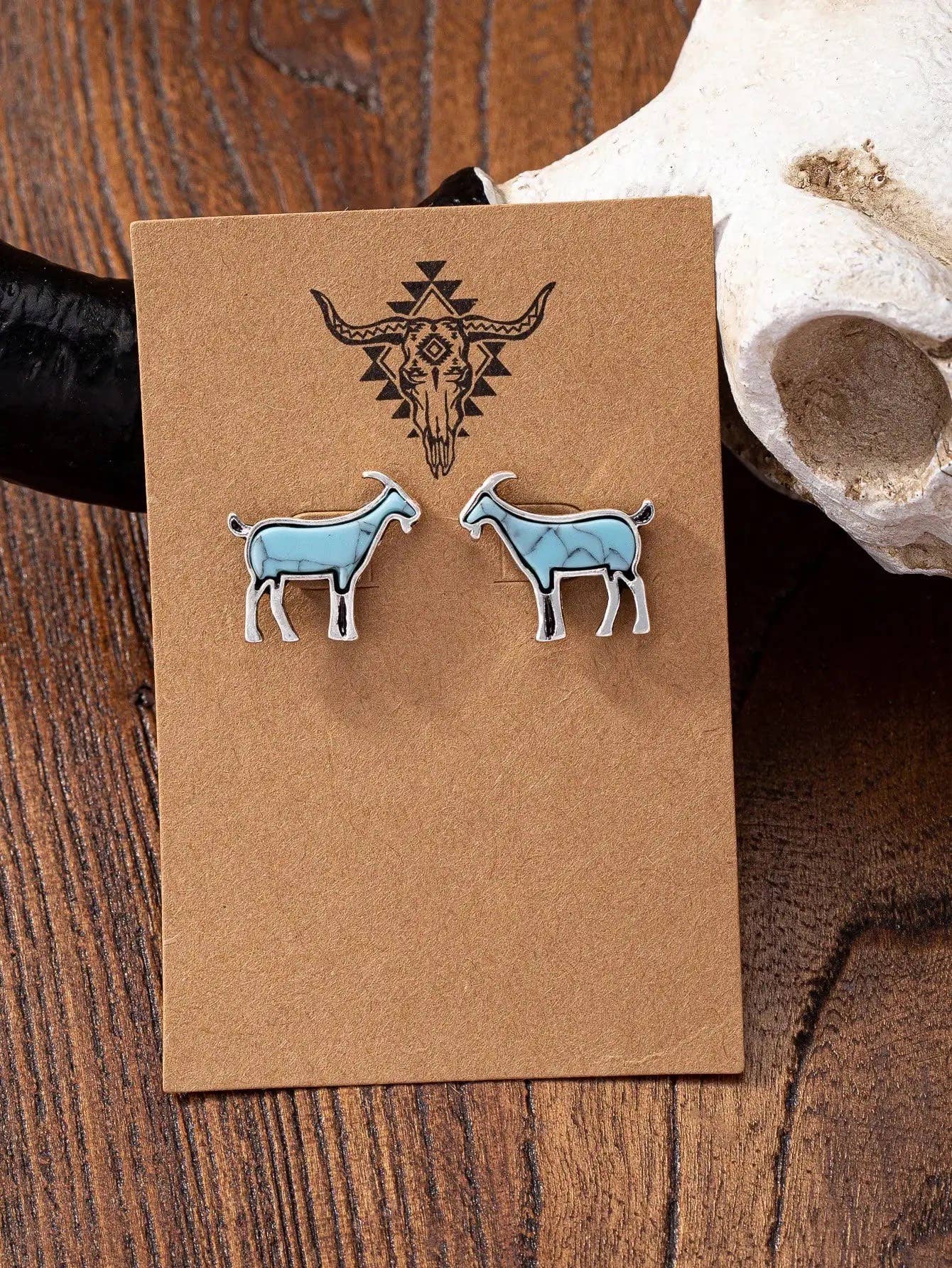 Turquoise Animals - Stud Earrings