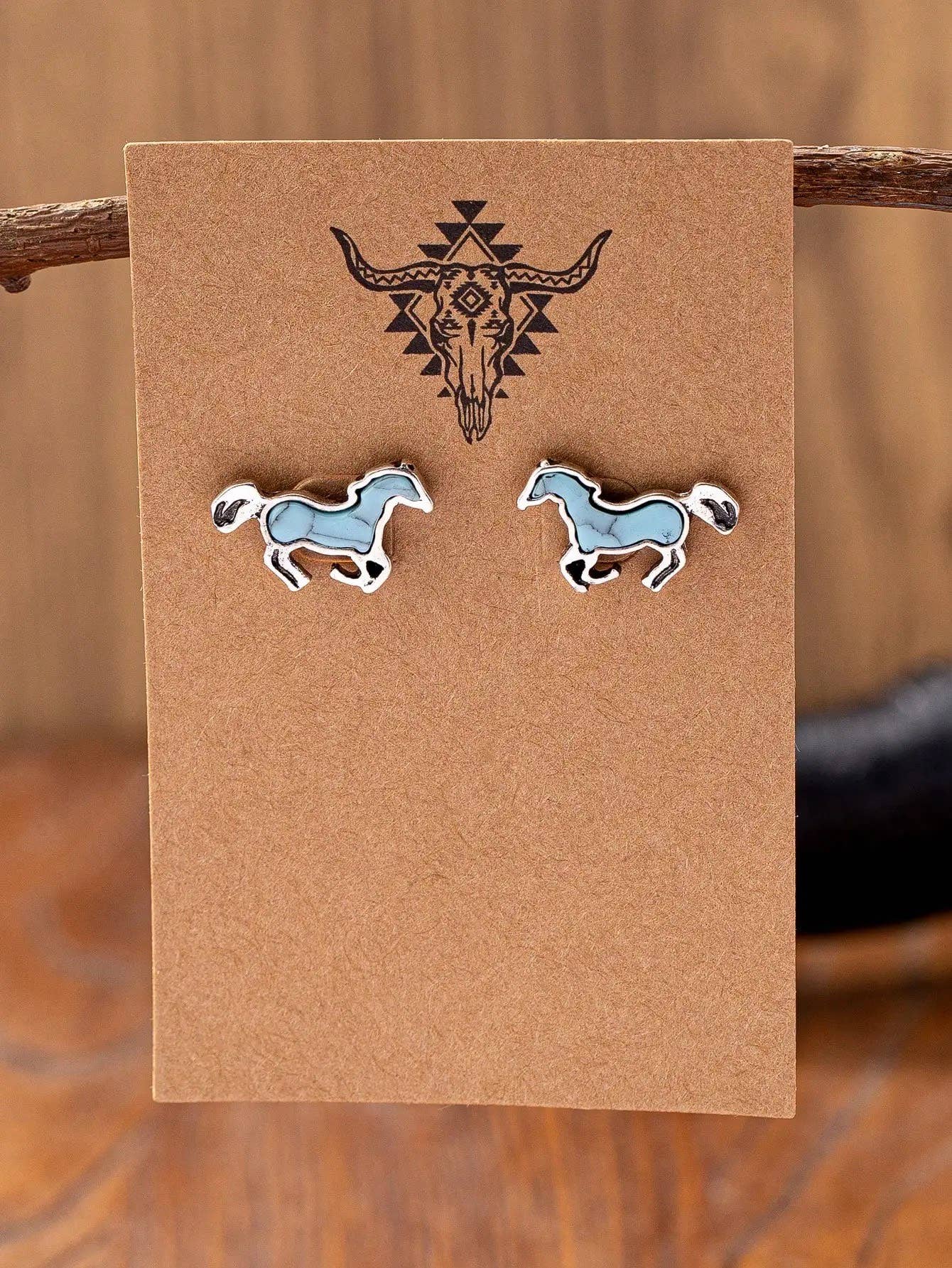 Turquoise Animals - Stud Earrings