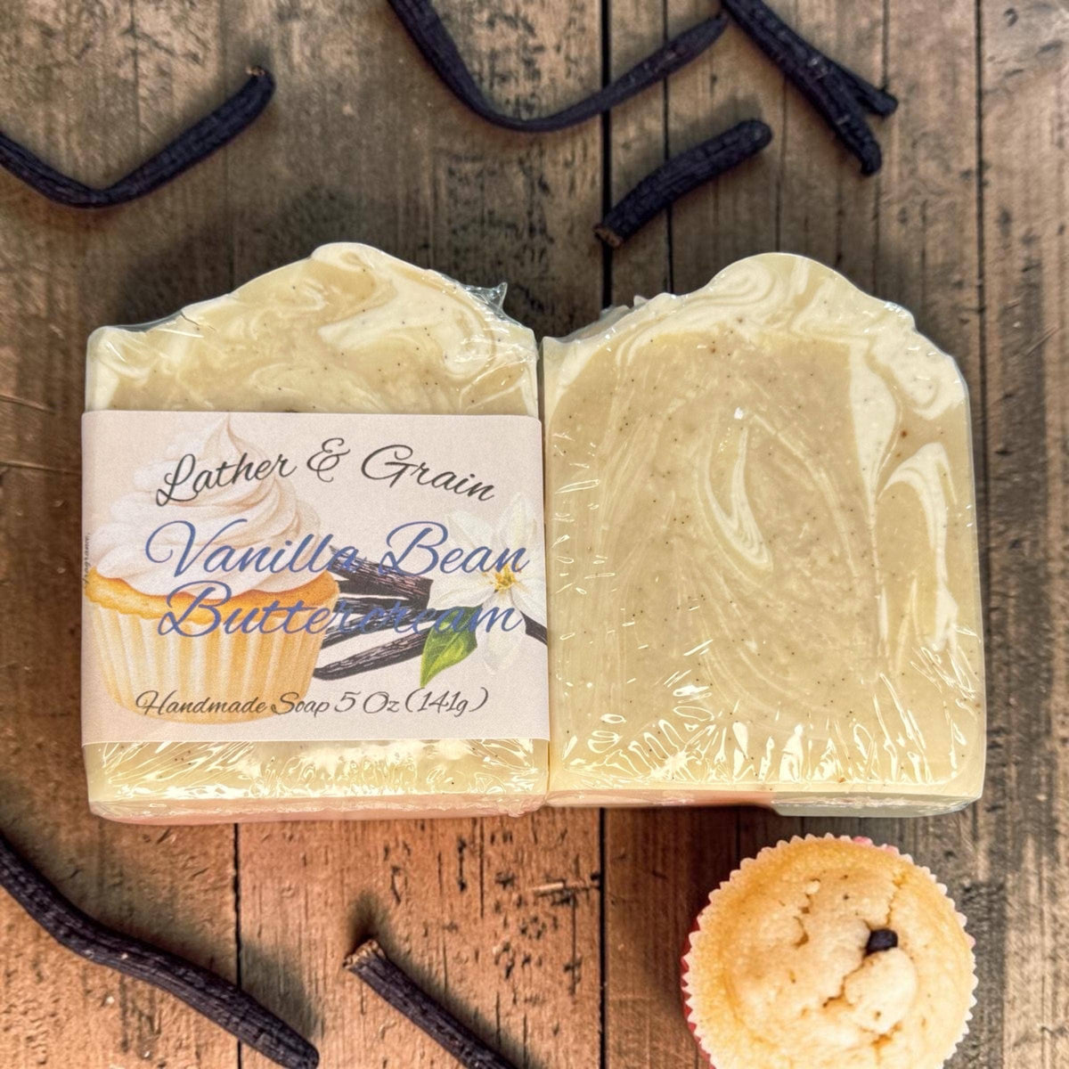 Madagascar Vanilla Bean Buttercream-Tallow- Goat Milk Soap: