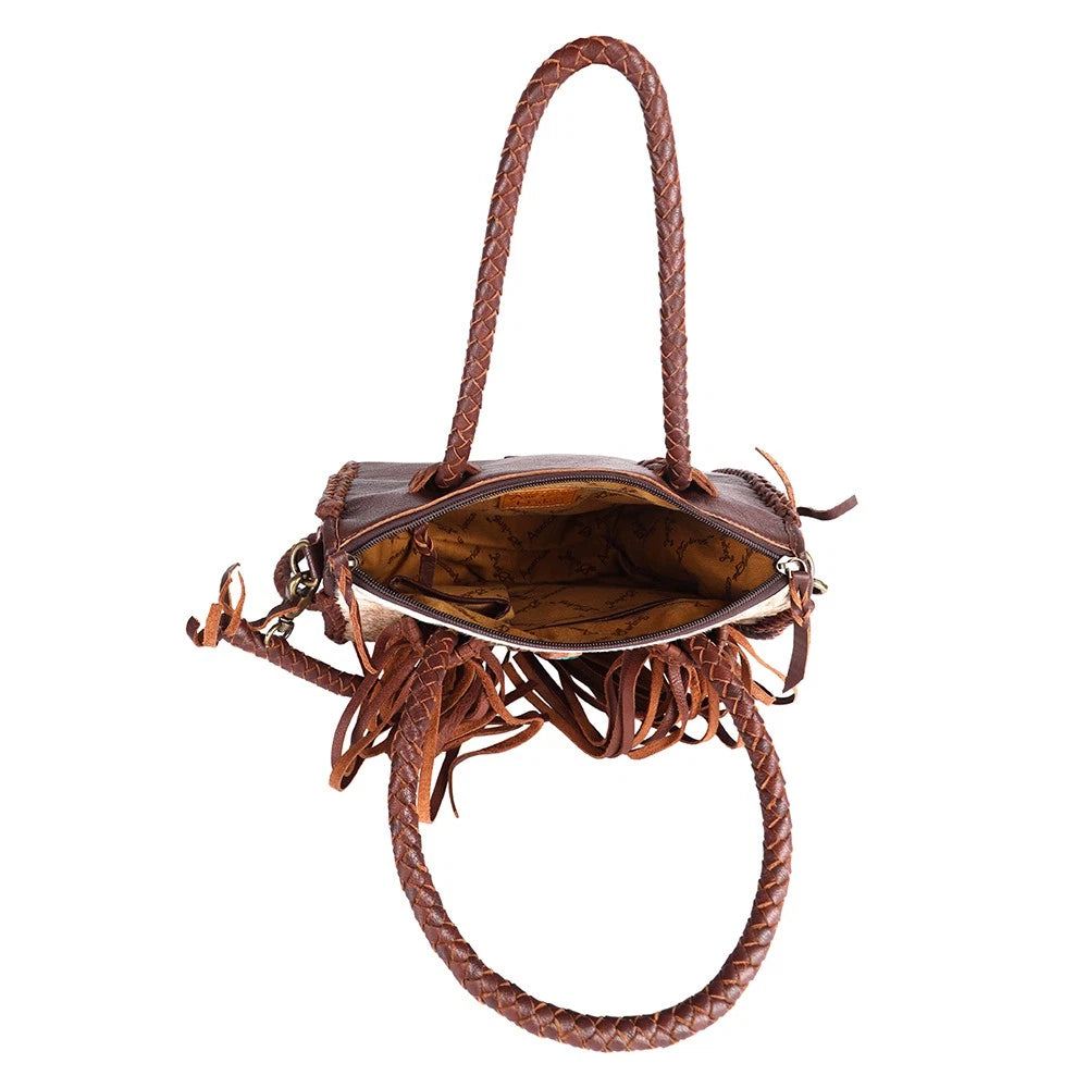 Speedy Hair-On Genuine Leather Women Bag Western Handbag