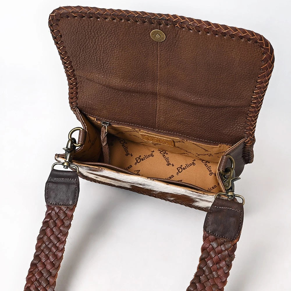 Cross BodyHair on Genuine Leather Western Women Bag Handbag